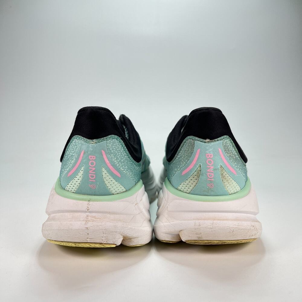 HOKA Bondi 9 Blue Spark Mint Fluorite Running Shoes 1162012 BTF Women's Size 10B - Picture 5 of 10